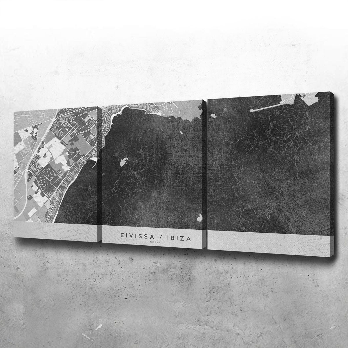 Eivissa Map 2 Wall Art