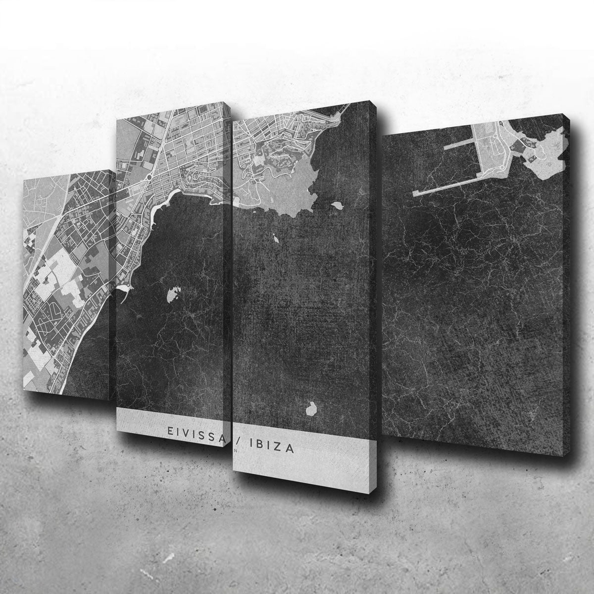 Eivissa Map 2 Wall Art