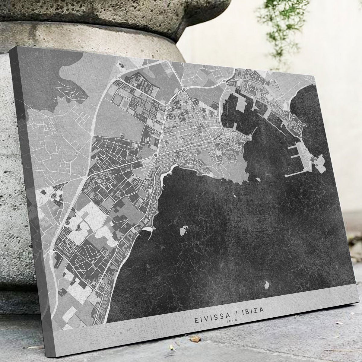 Eivissa Map 2 Wall Art