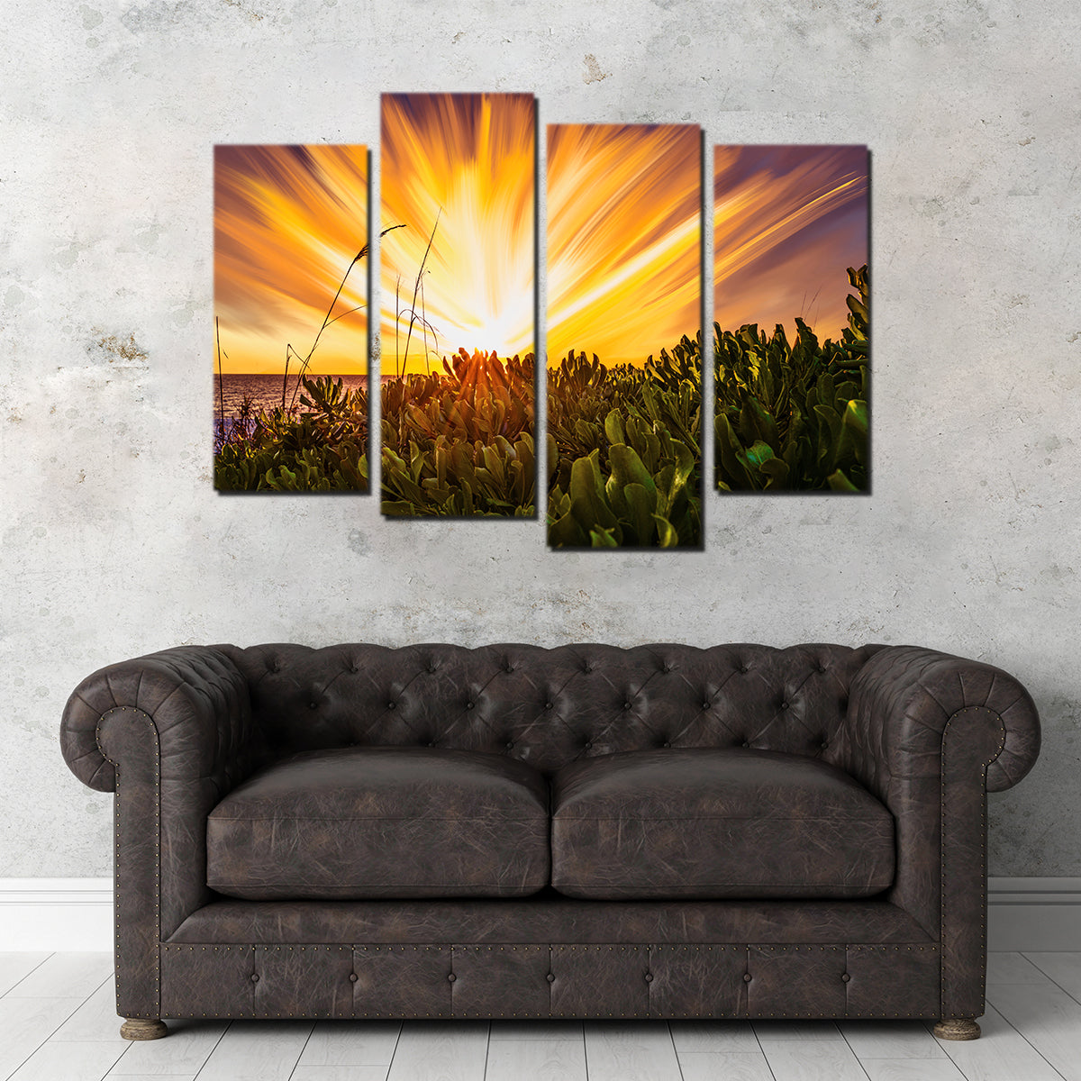 Exploding Sunset Wall Art
