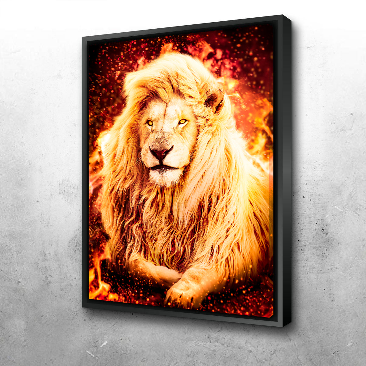 Fire Lion Wall Art