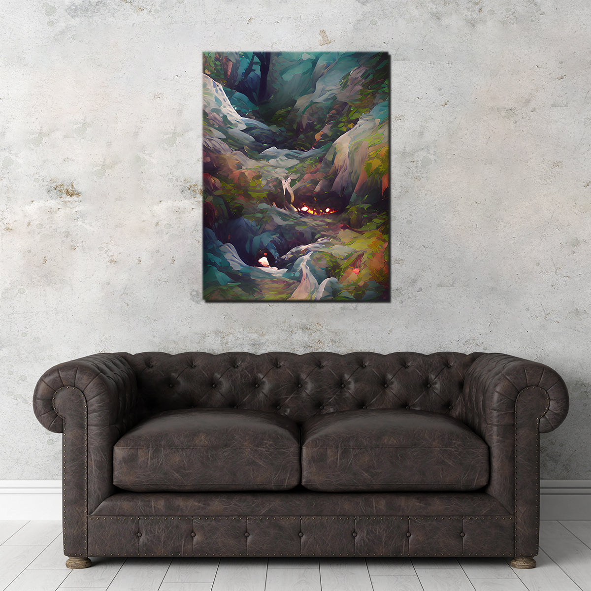 Fire in the Woods Wall Art