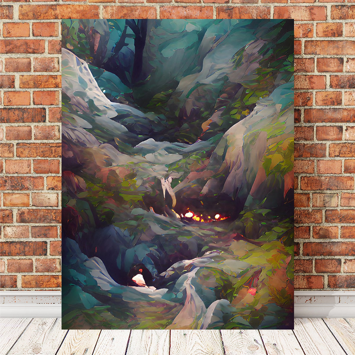 Fire in the Woods Wall Art