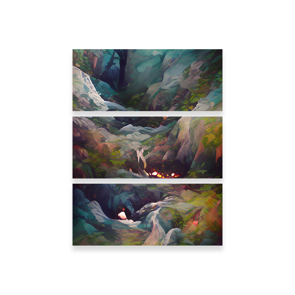 Fire in the Woods Wall Art