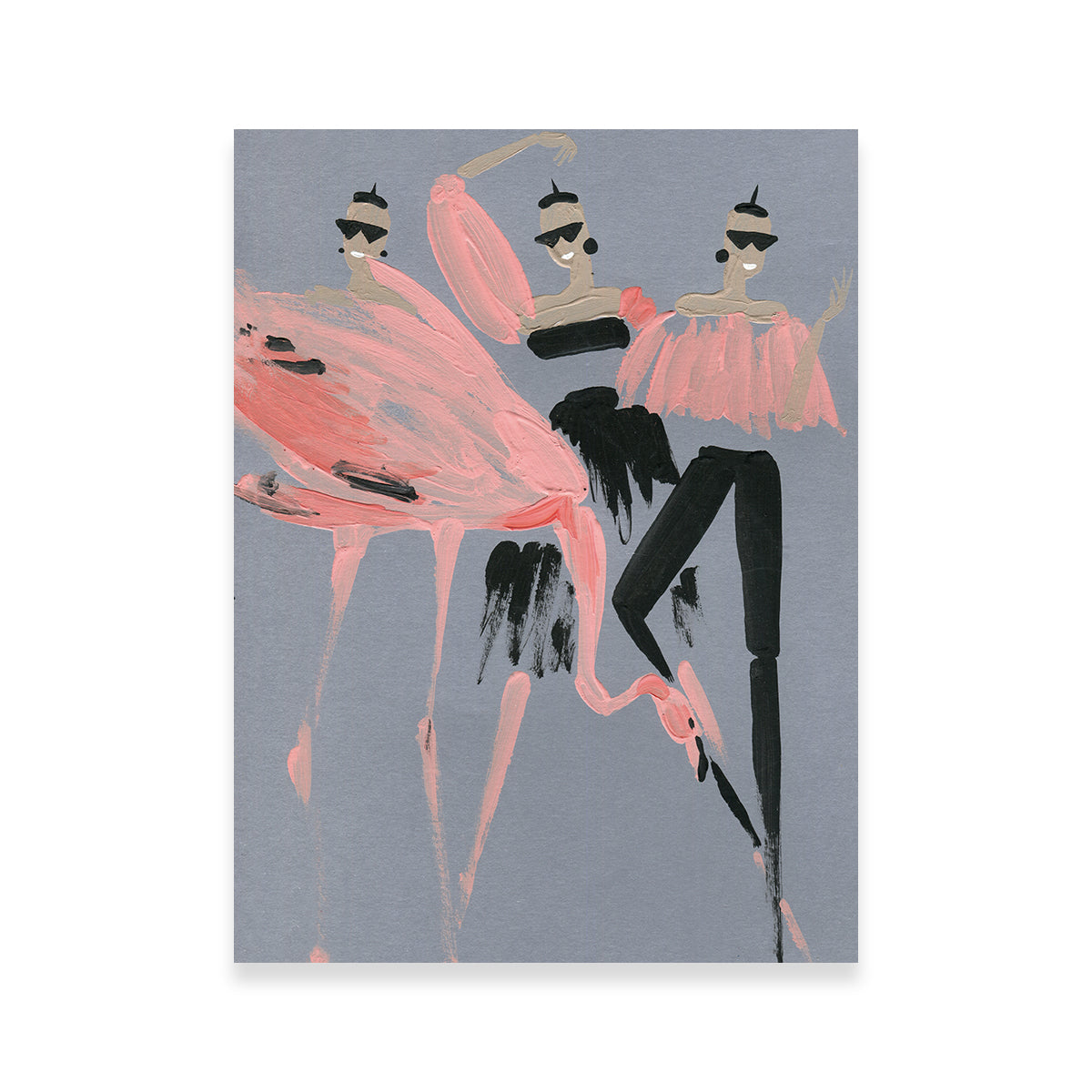 Flamingo Fashion Wall Art