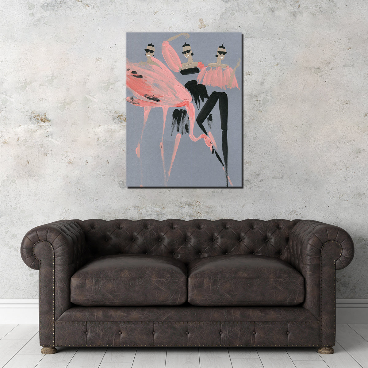 Flamingo Fashion Wall Art