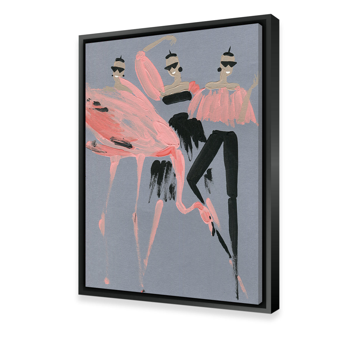Flamingo Fashion Wall Art