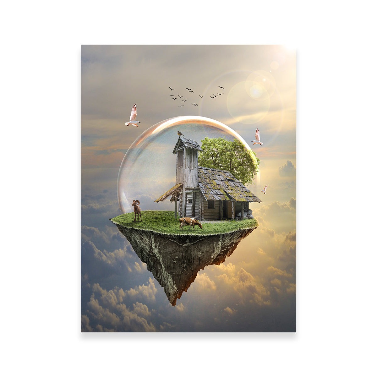 Floating Island Wall Art