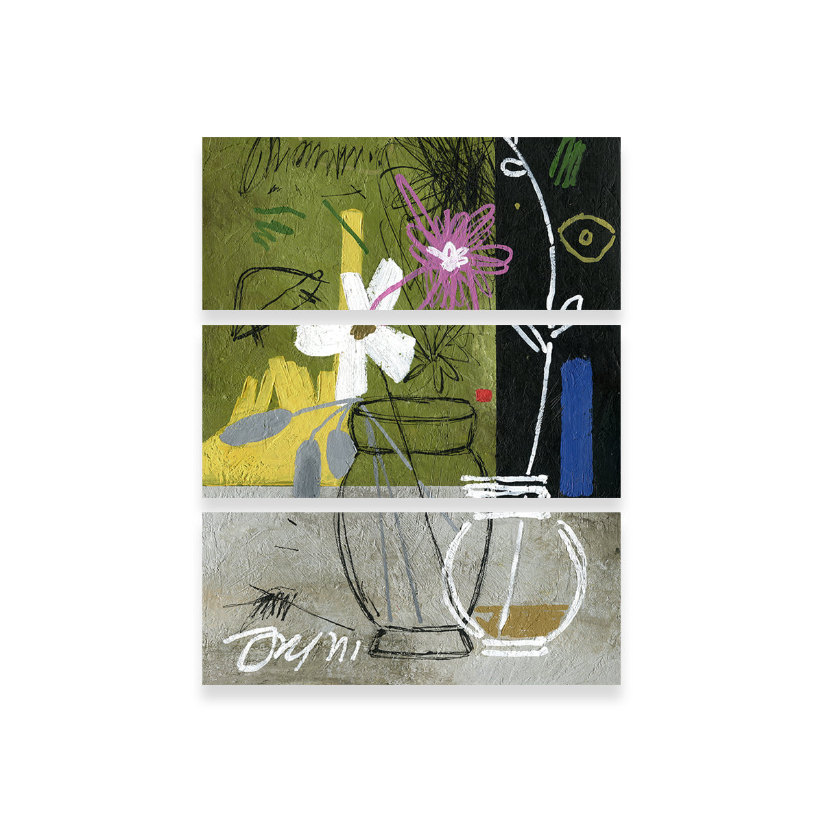 Flowers Abstract Wall Art