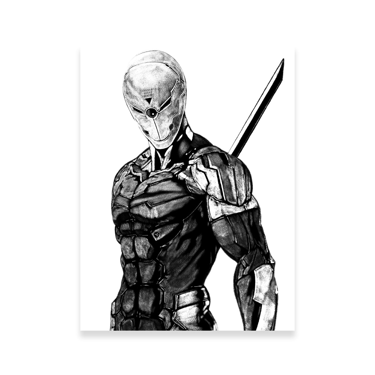 Fox Grayscale Wall Art