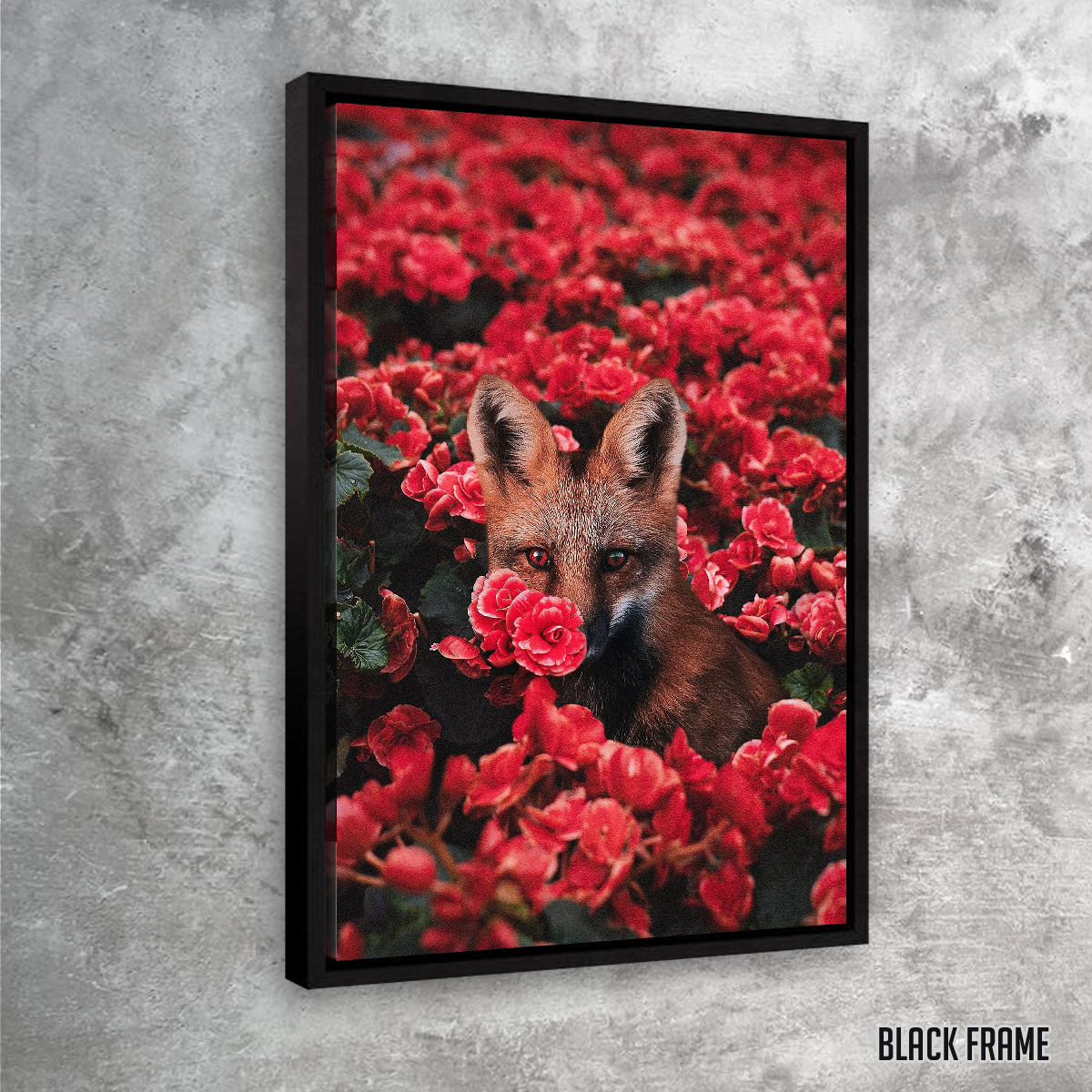 Fox and Flowers Wall Art