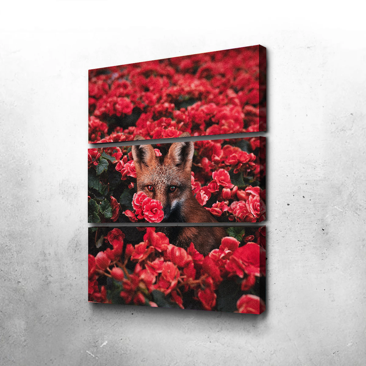 Fox and Flowers Wall Art