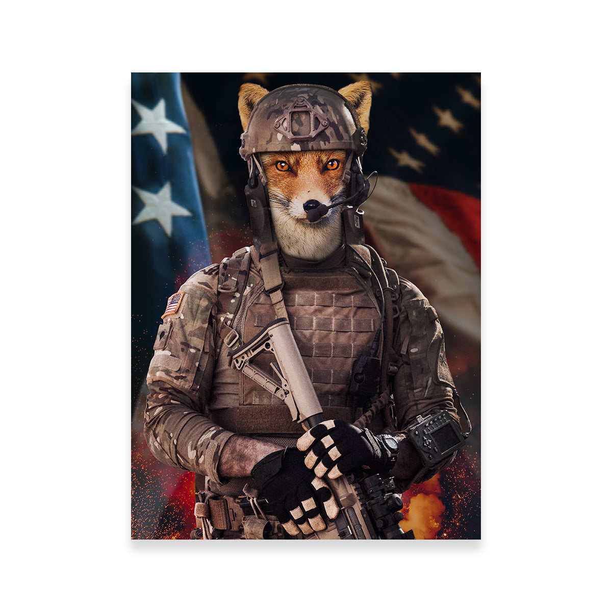Fox Soldier Wall Art