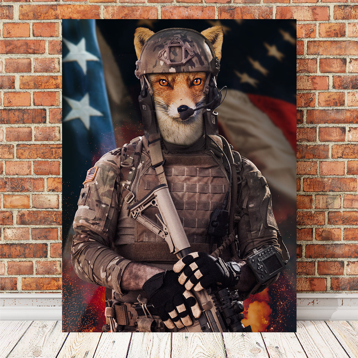 Fox Soldier Wall Art