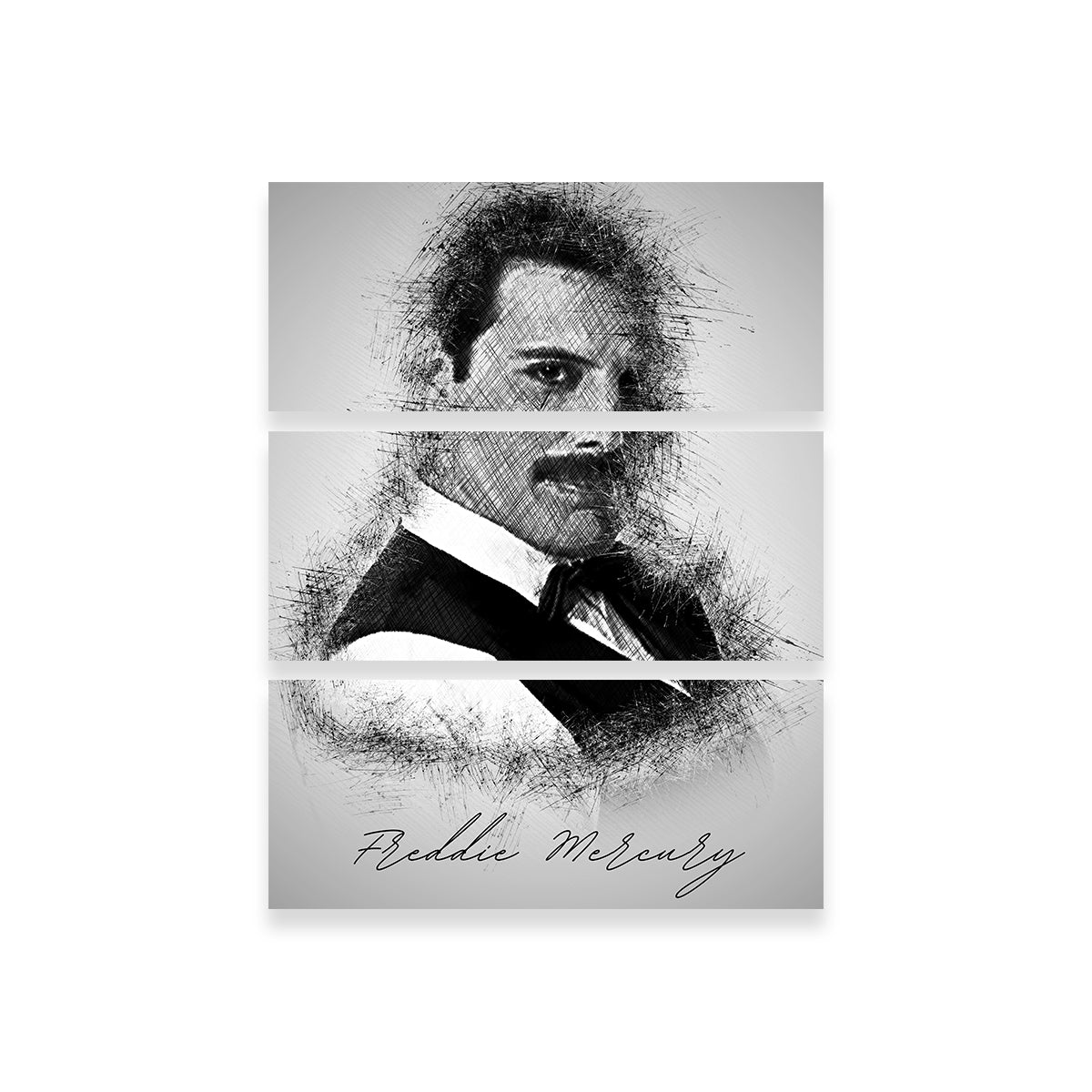 Freddie Mercury Sketch Wall Art