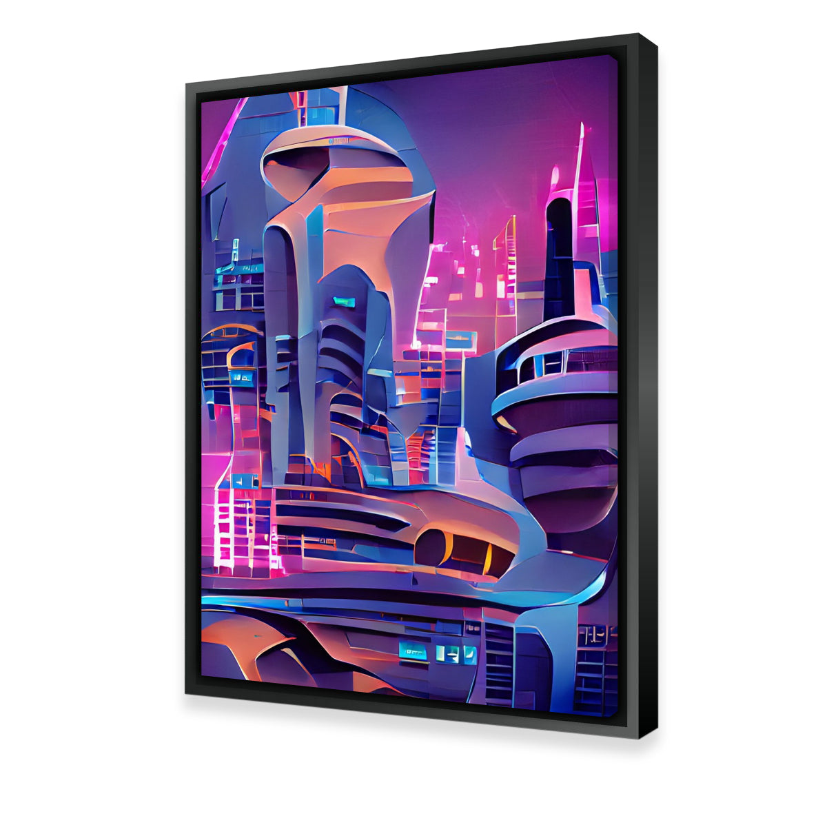 Futuristic City Wall Art
