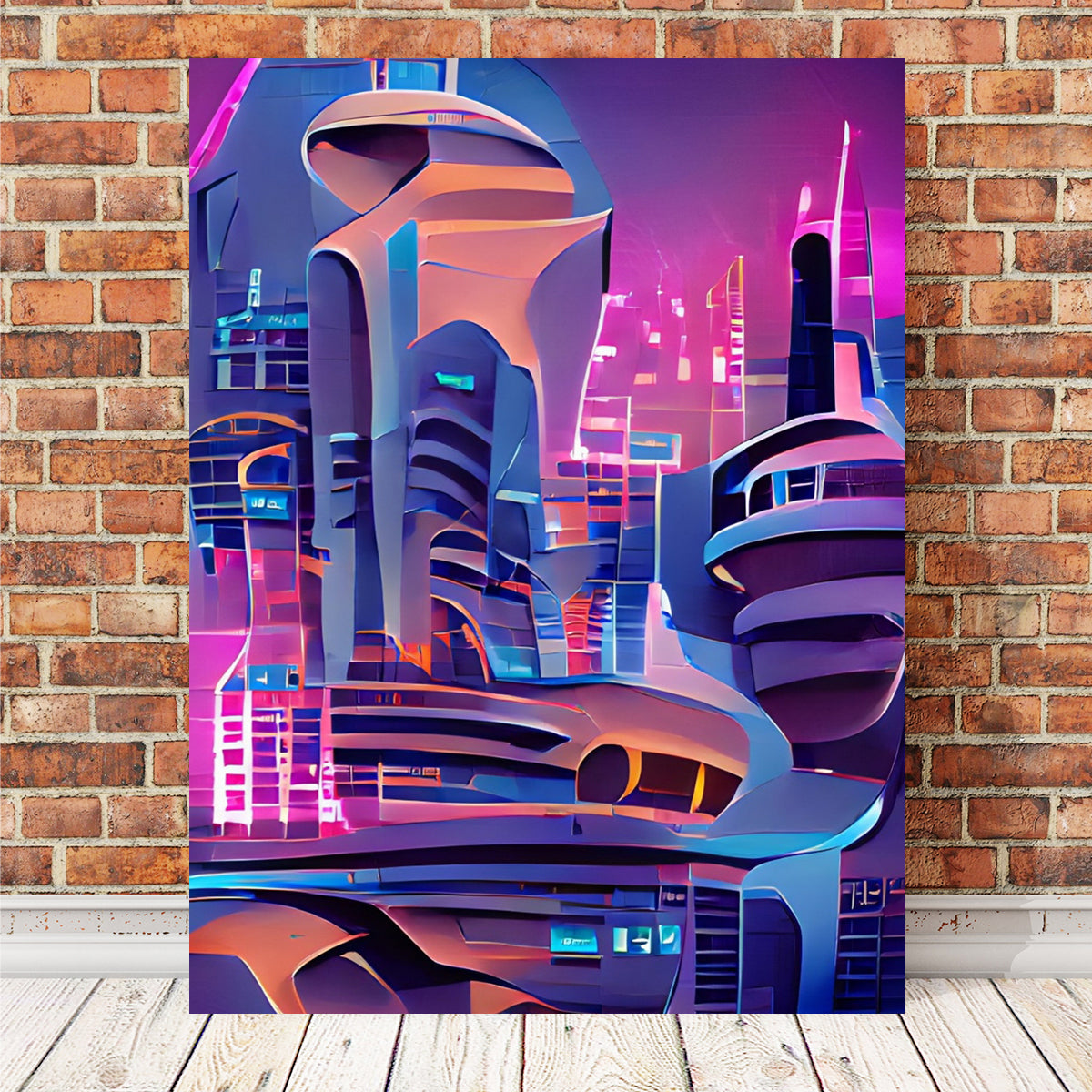 Futuristic City Wall Art