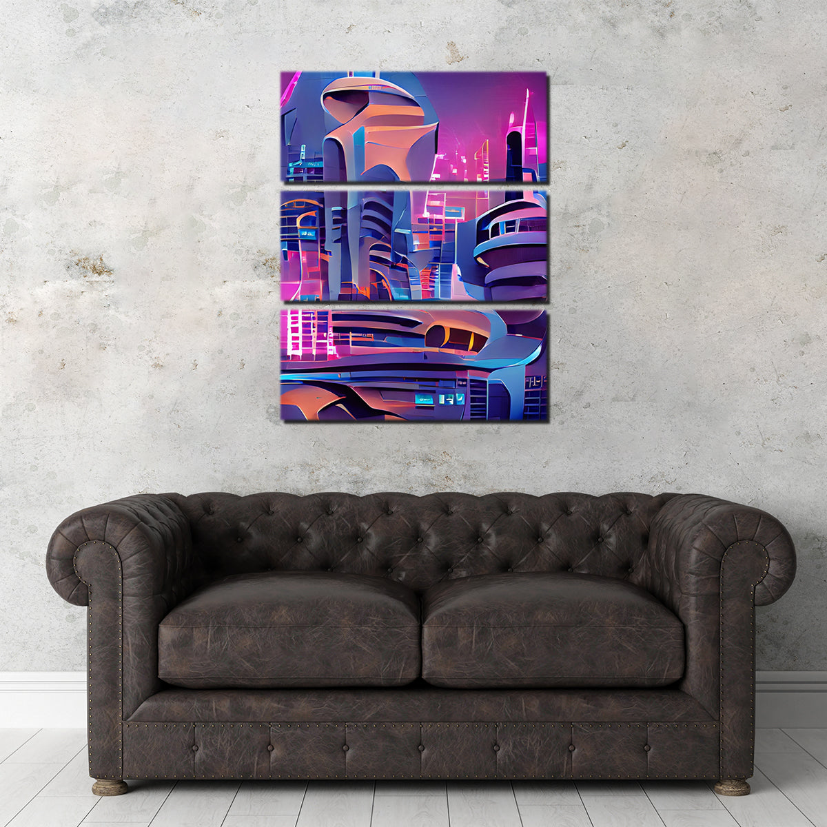 Futuristic City Wall Art