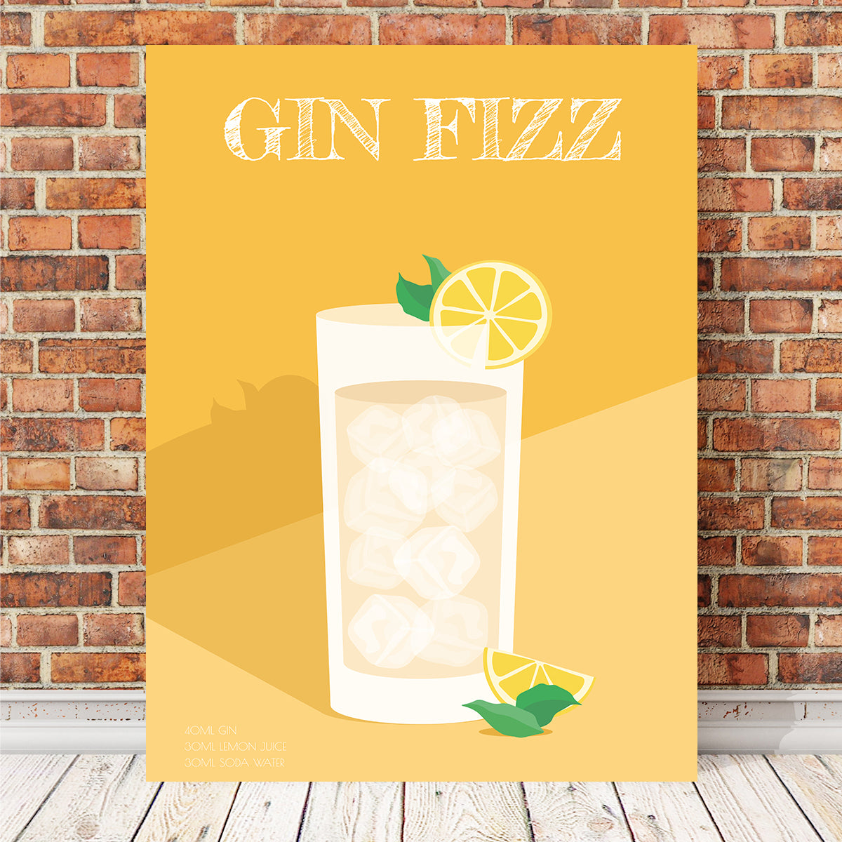 Gin Fizz Wall Art