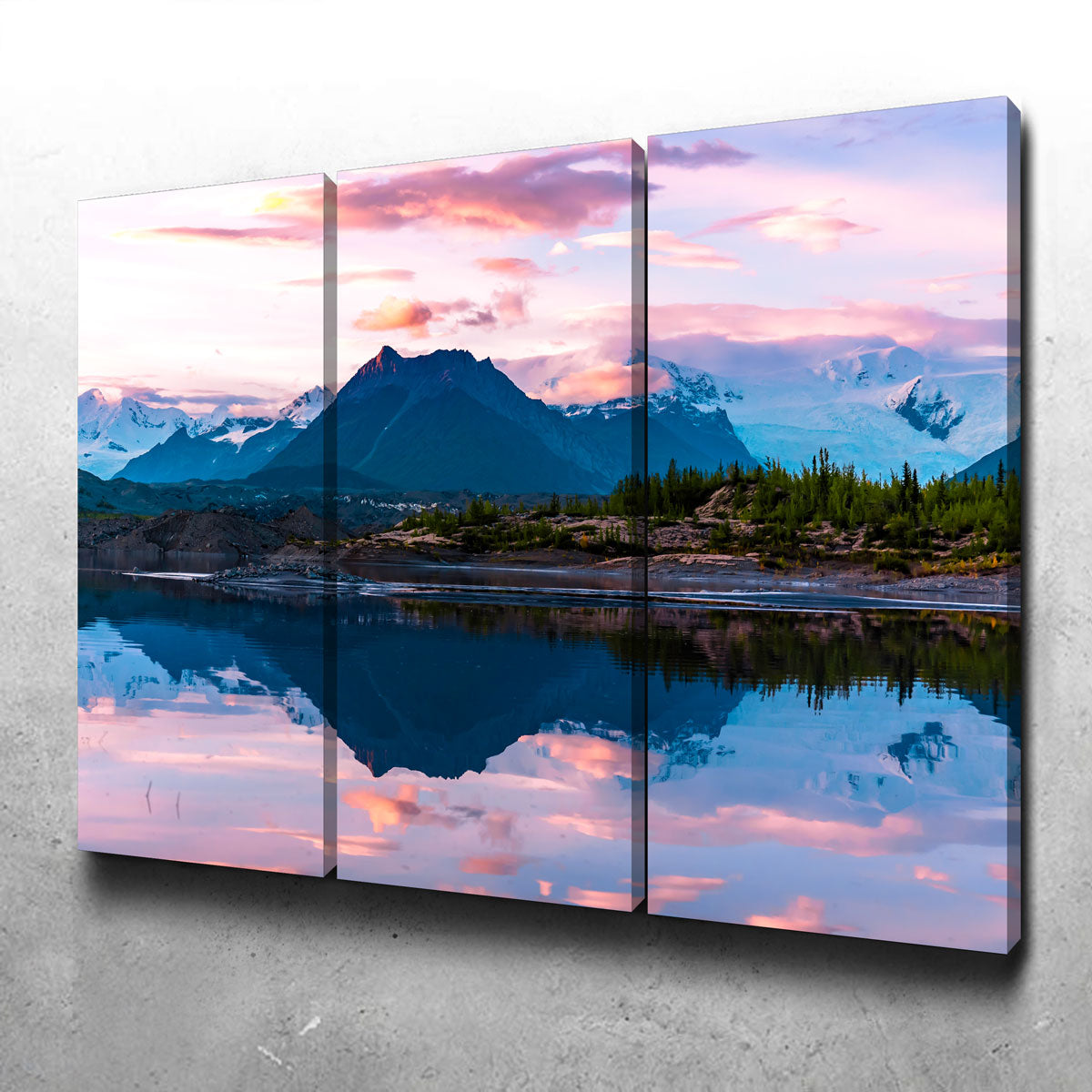 Glacier Sunset Wall Art