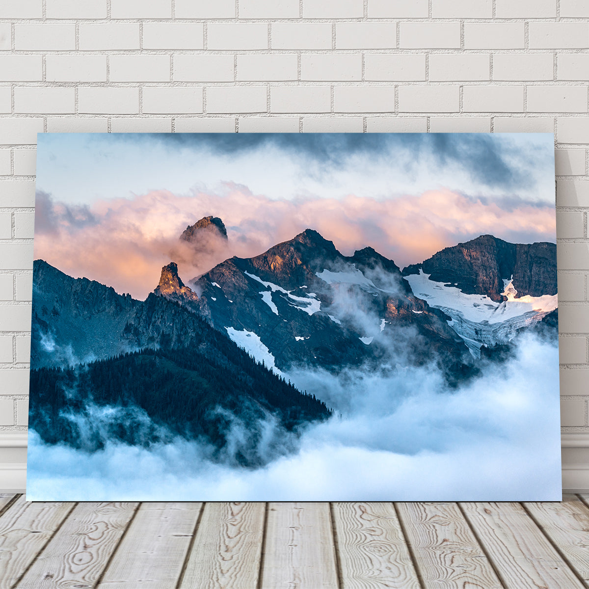 Glowing Peaks Wall Art