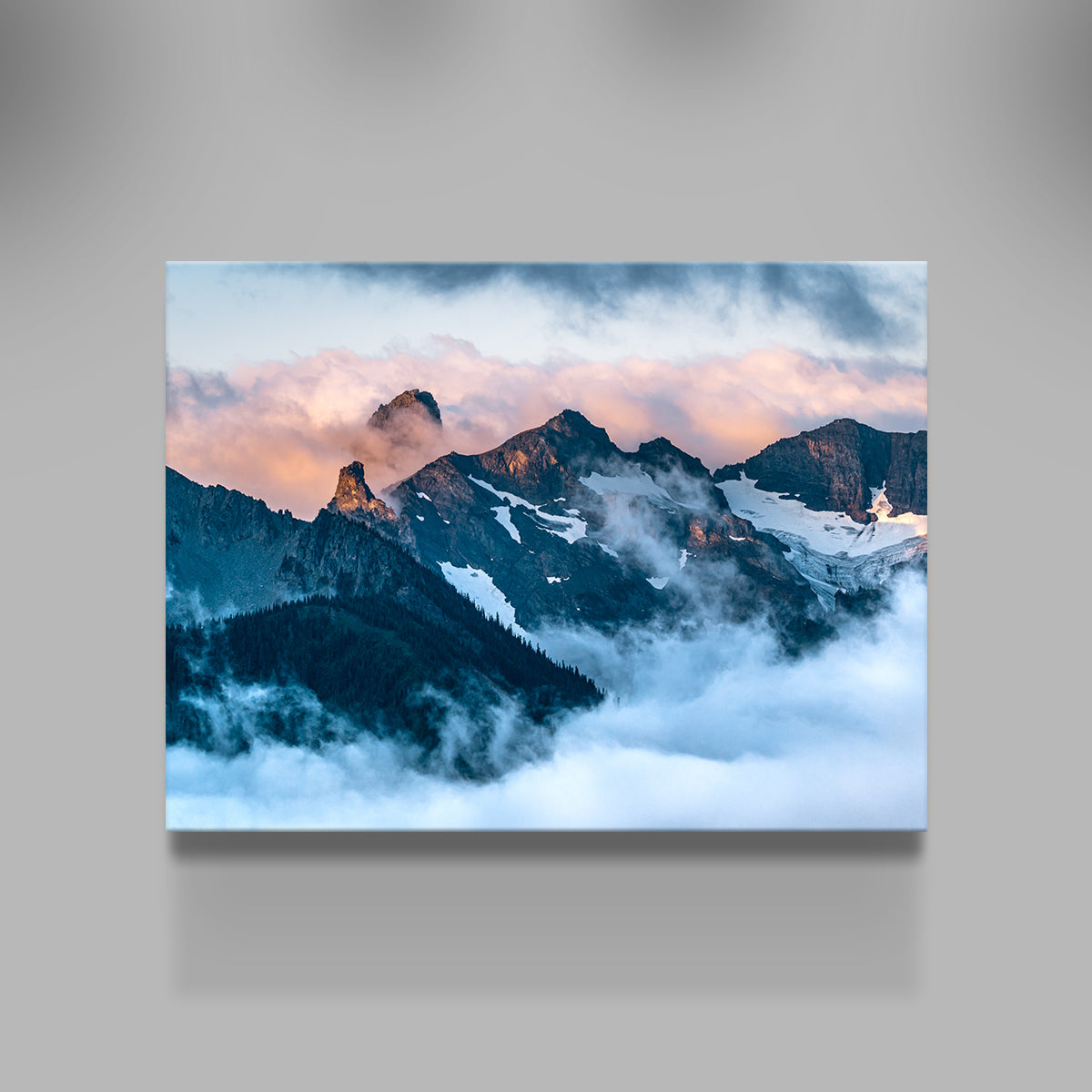 Glowing Peaks Wall Art
