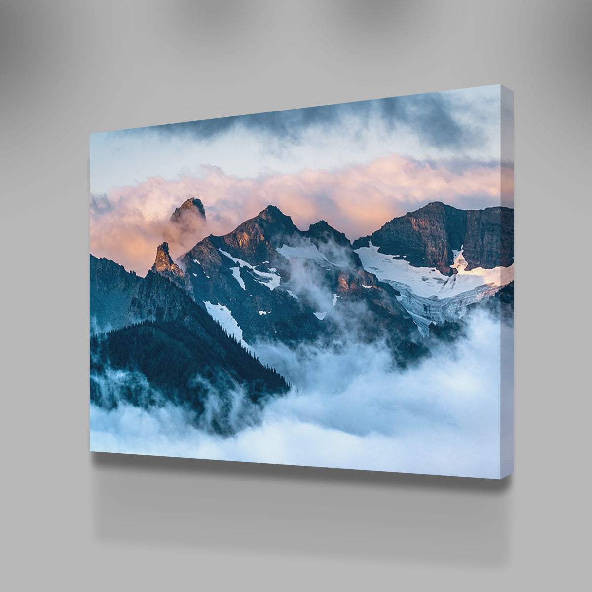 Glowing Peaks Wall Art