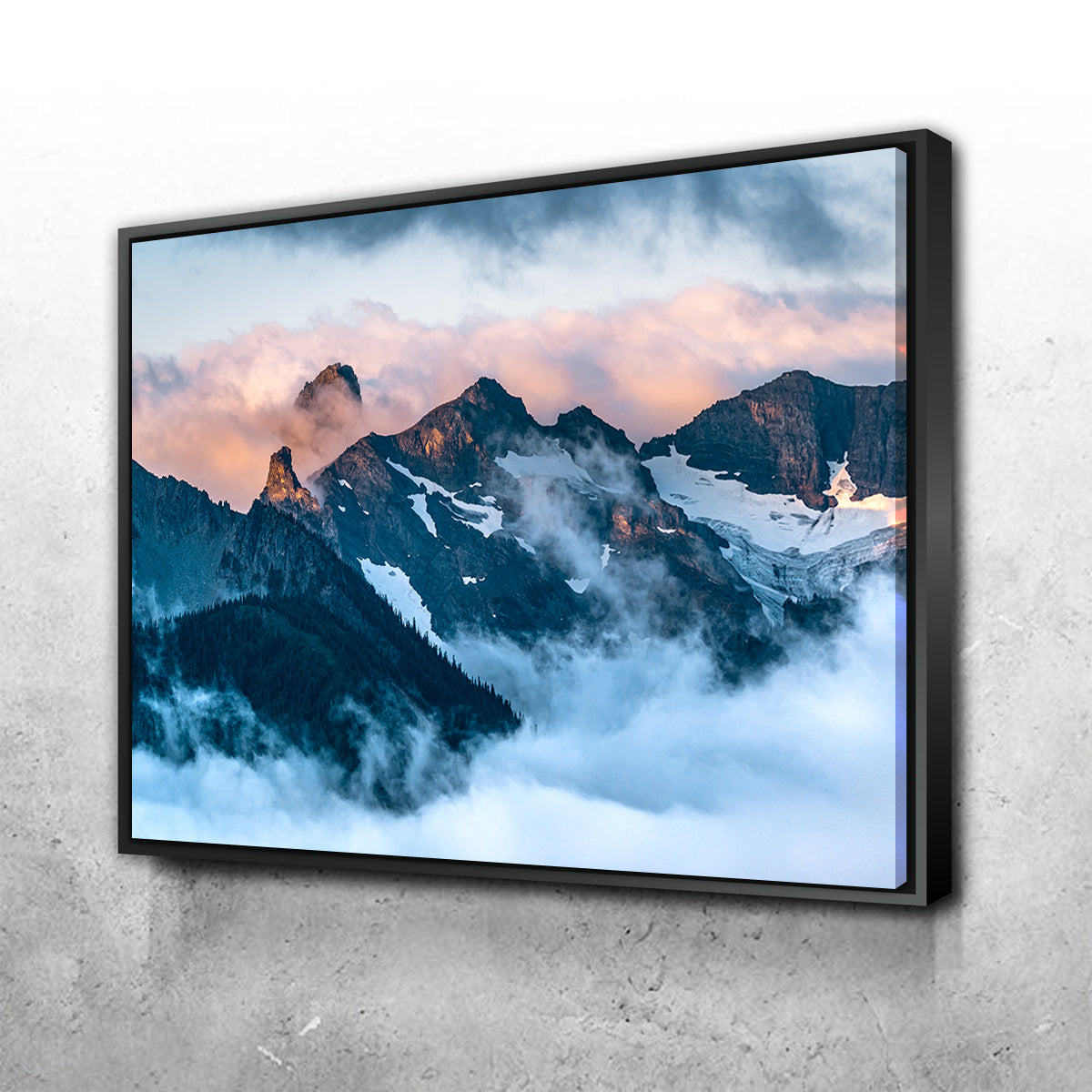 Glowing Peaks Wall Art