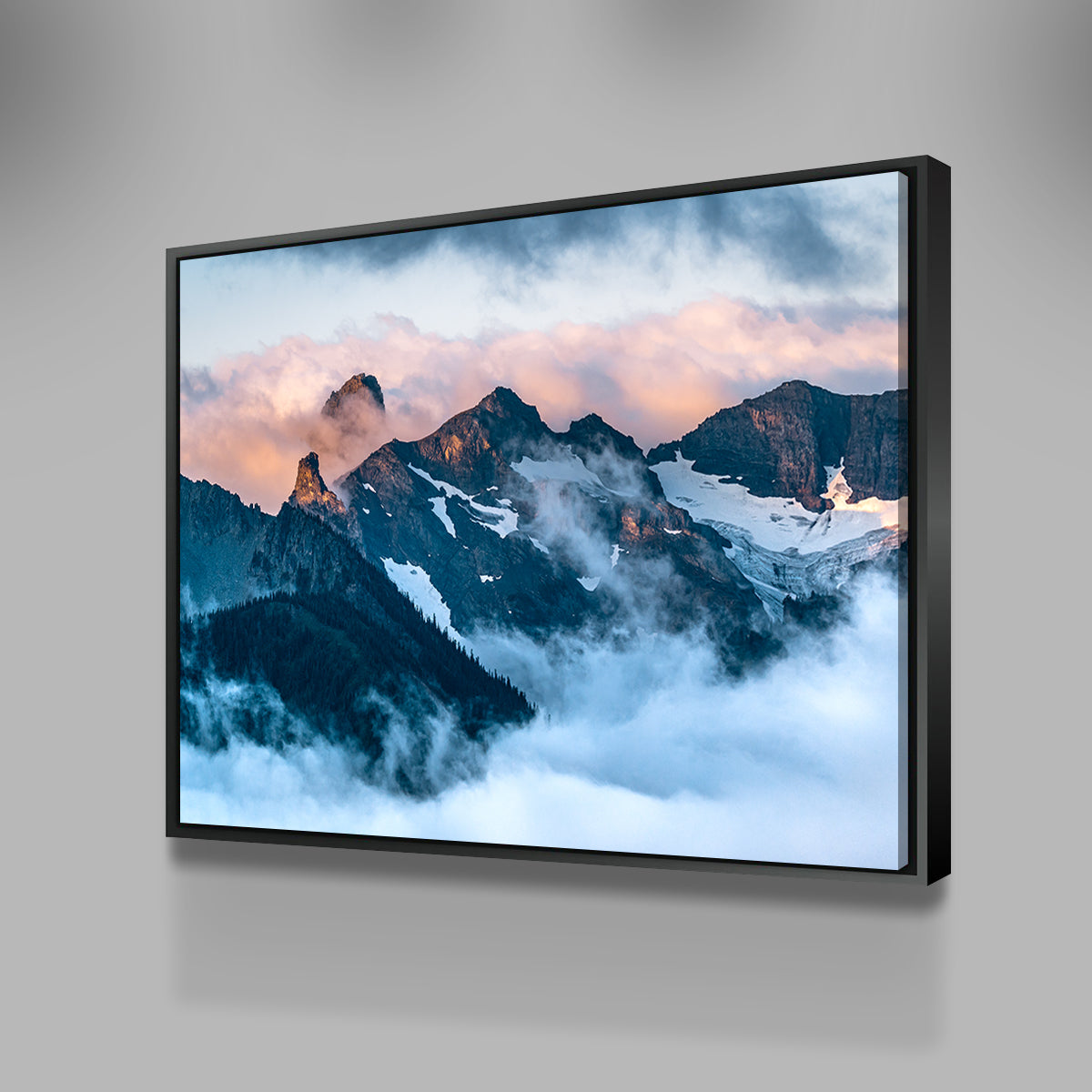Glowing Peaks Wall Art
