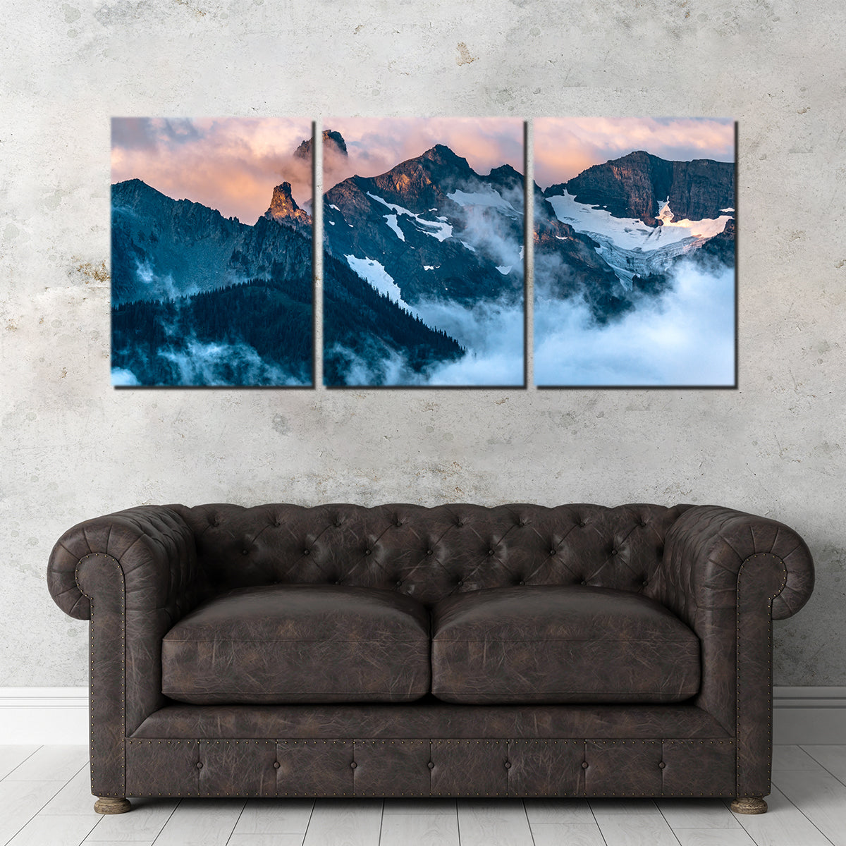 Glowing Peaks Wall Art