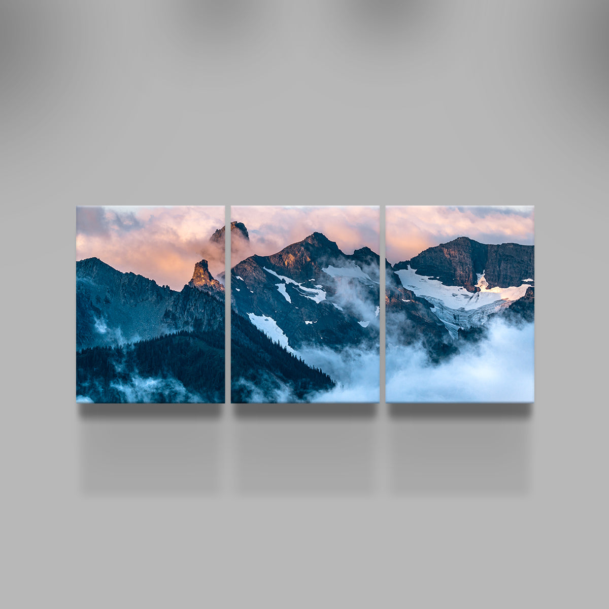 Glowing Peaks Wall Art