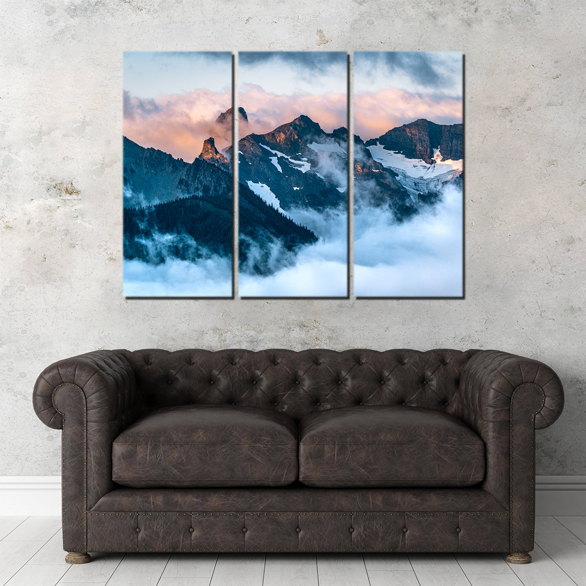 Glowing Peaks Wall Art