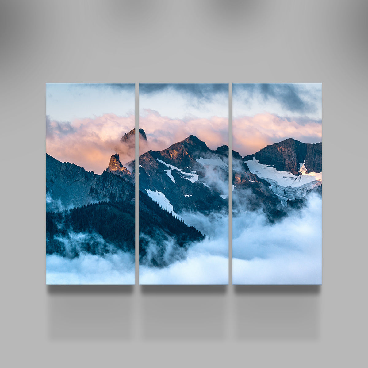 Glowing Peaks Wall Art