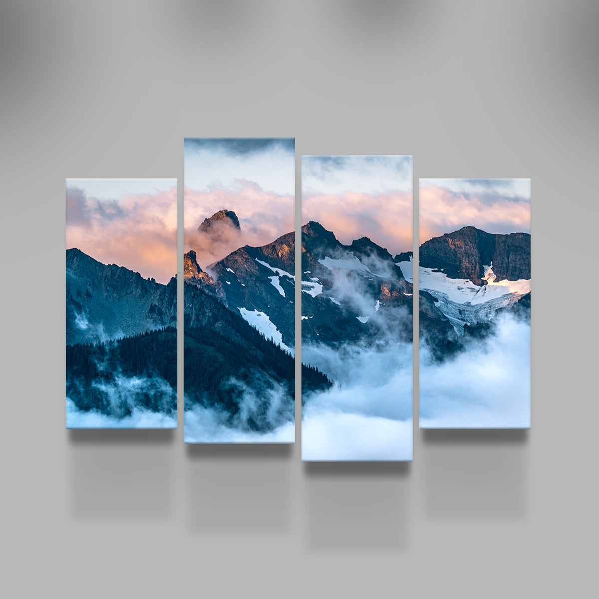 Glowing Peaks Wall Art