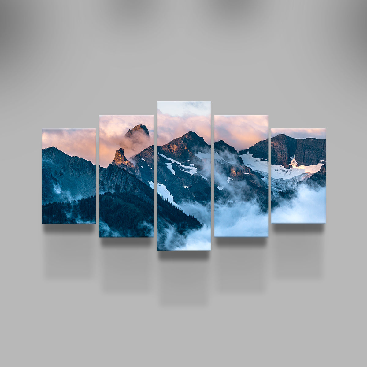 Glowing Peaks Wall Art