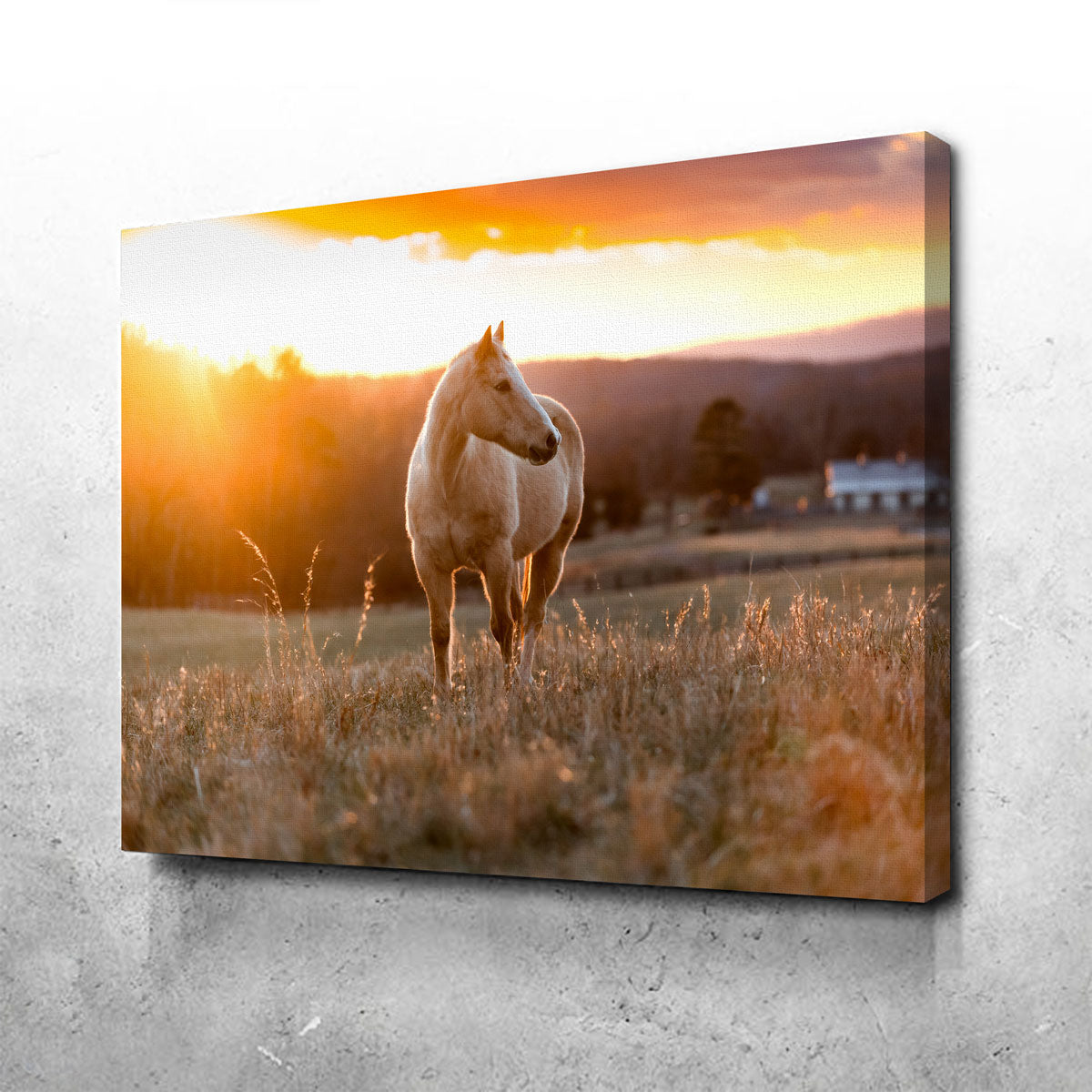 Golden Horse Wall Art