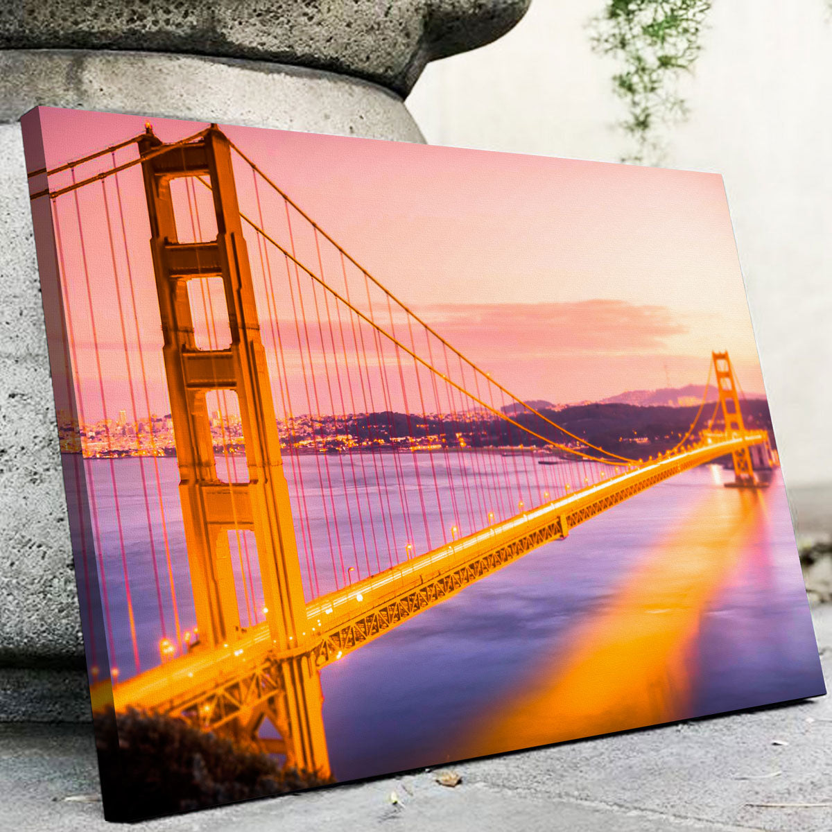 Golden Gate Golden Wall Art