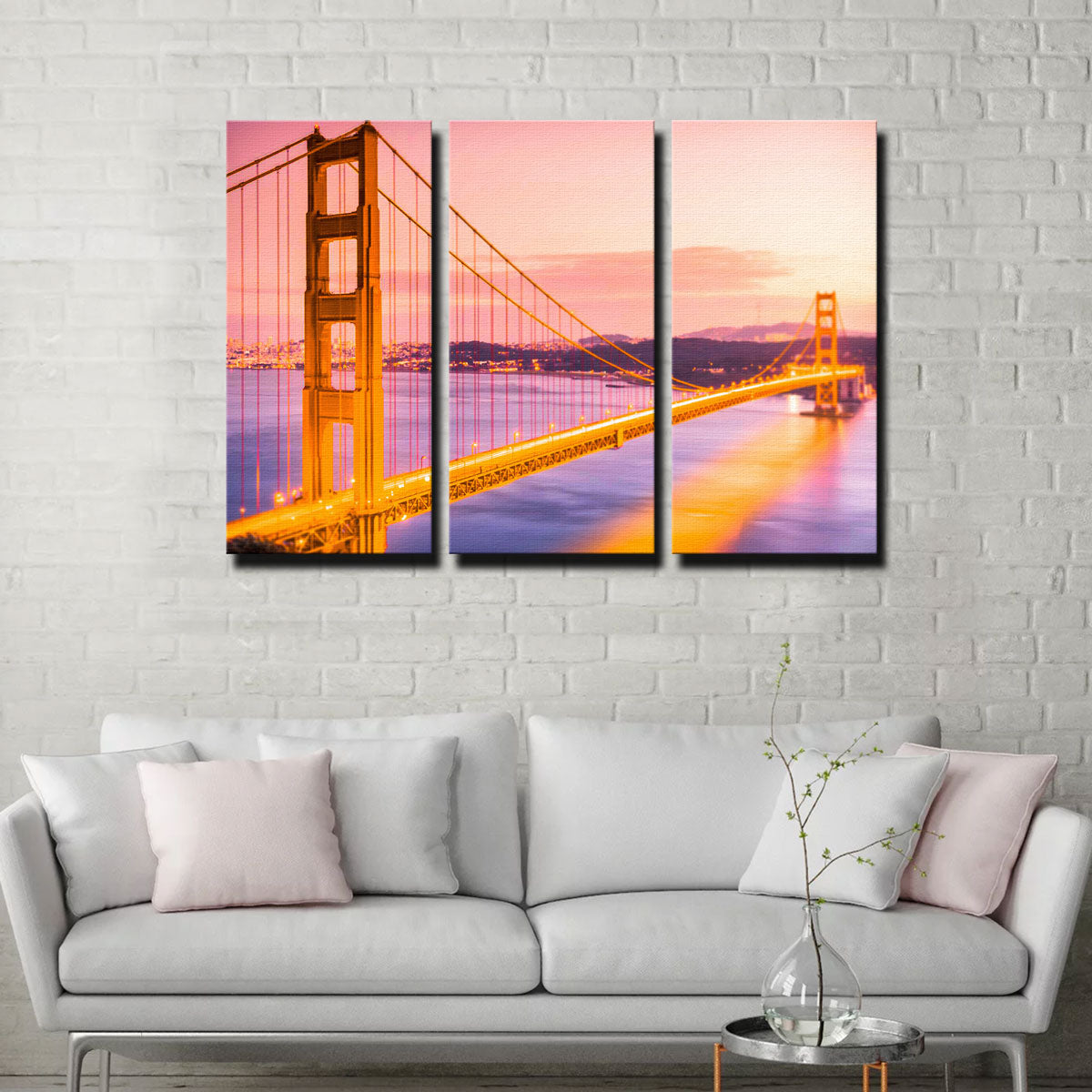 Golden Gate Golden Wall Art