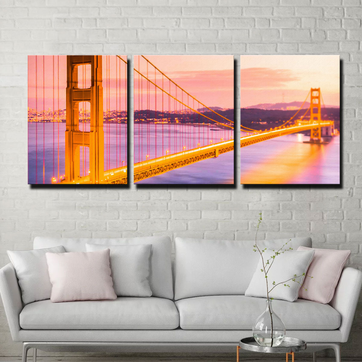 Golden Gate Golden Wall Art