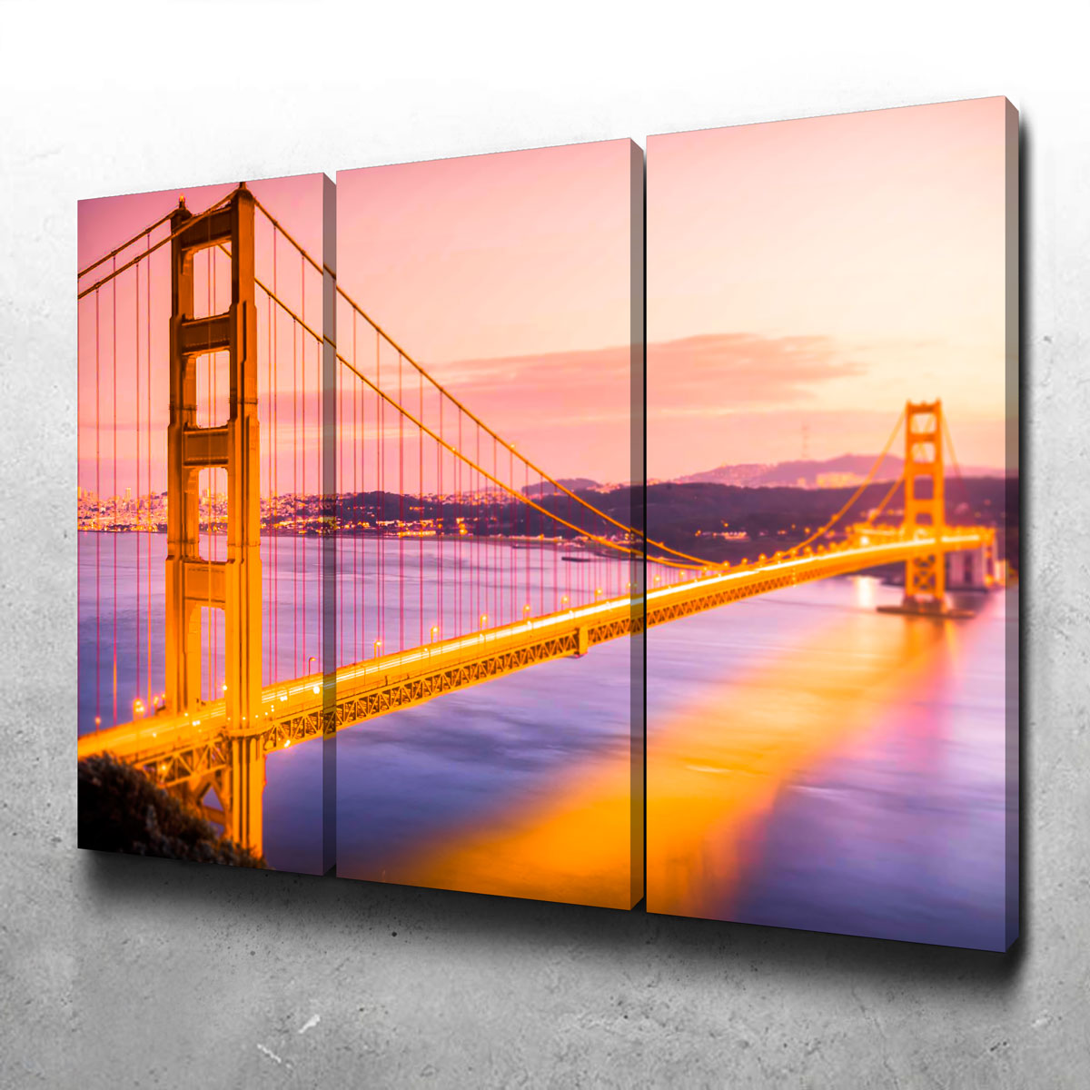 Golden Gate Golden Wall Art