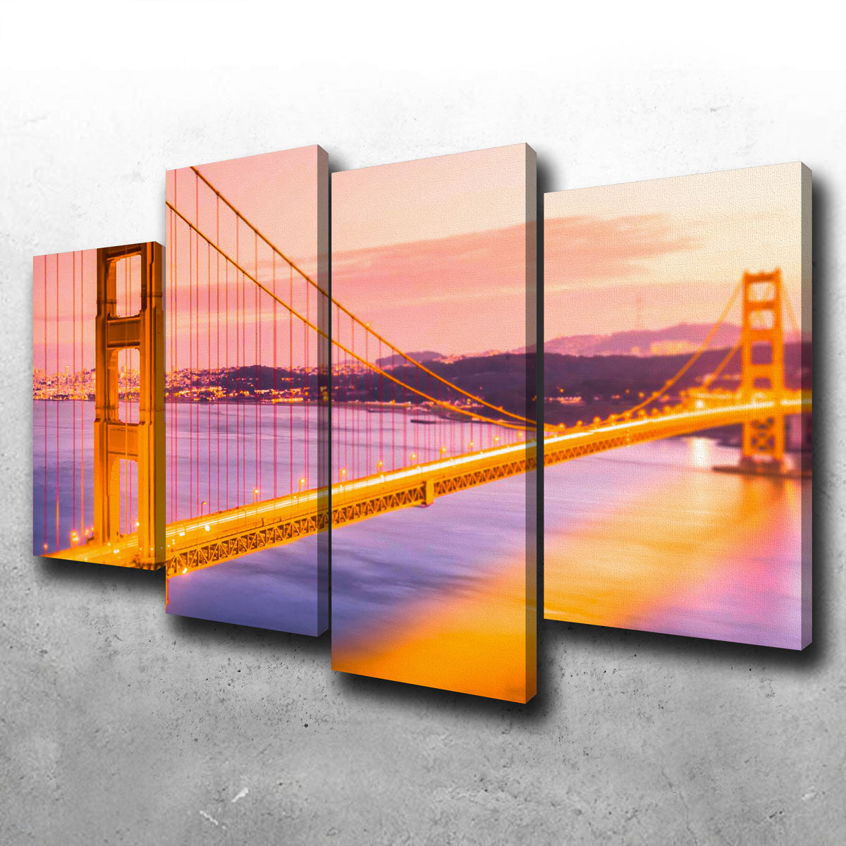 Golden Gate Golden Wall Art
