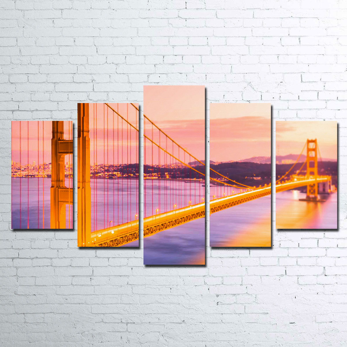 Golden Gate Golden Wall Art