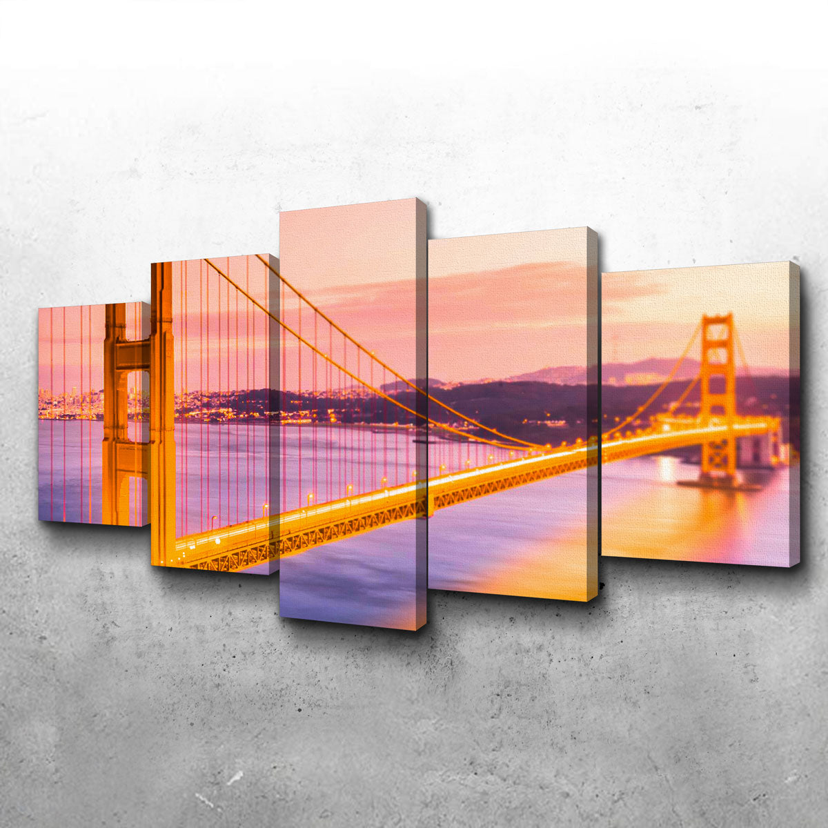 Golden Gate Golden Wall Art
