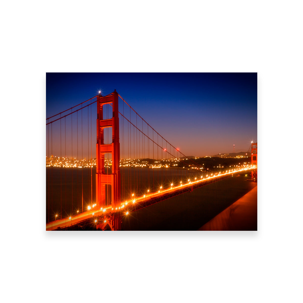 Golden Gate Bridge Evening Cityscape