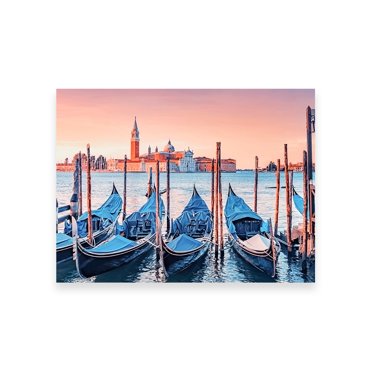 Gondolas In The Morning Wall Art