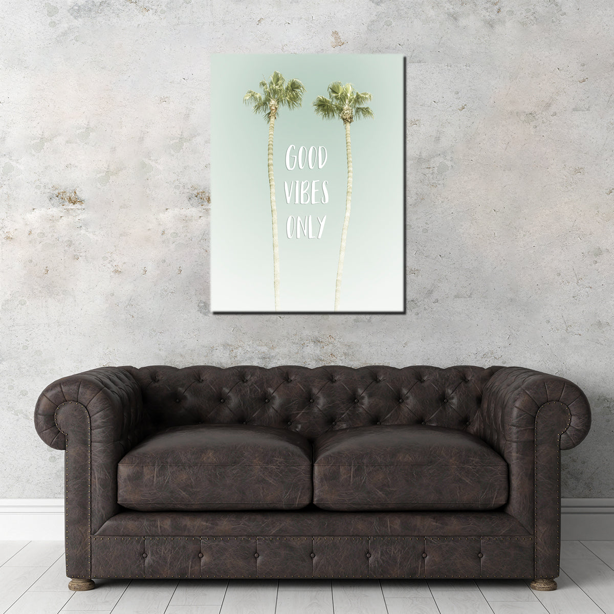 Good Vibes Only - Idyllic Palm Wall Art