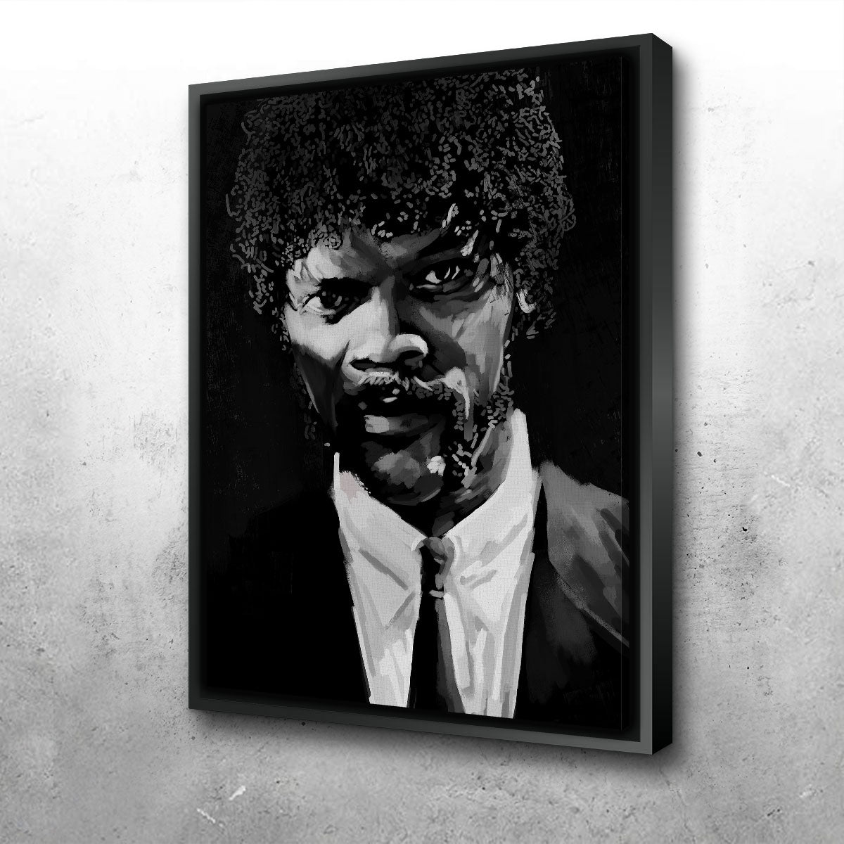 Grayscale Jules Winnfield Wall Art