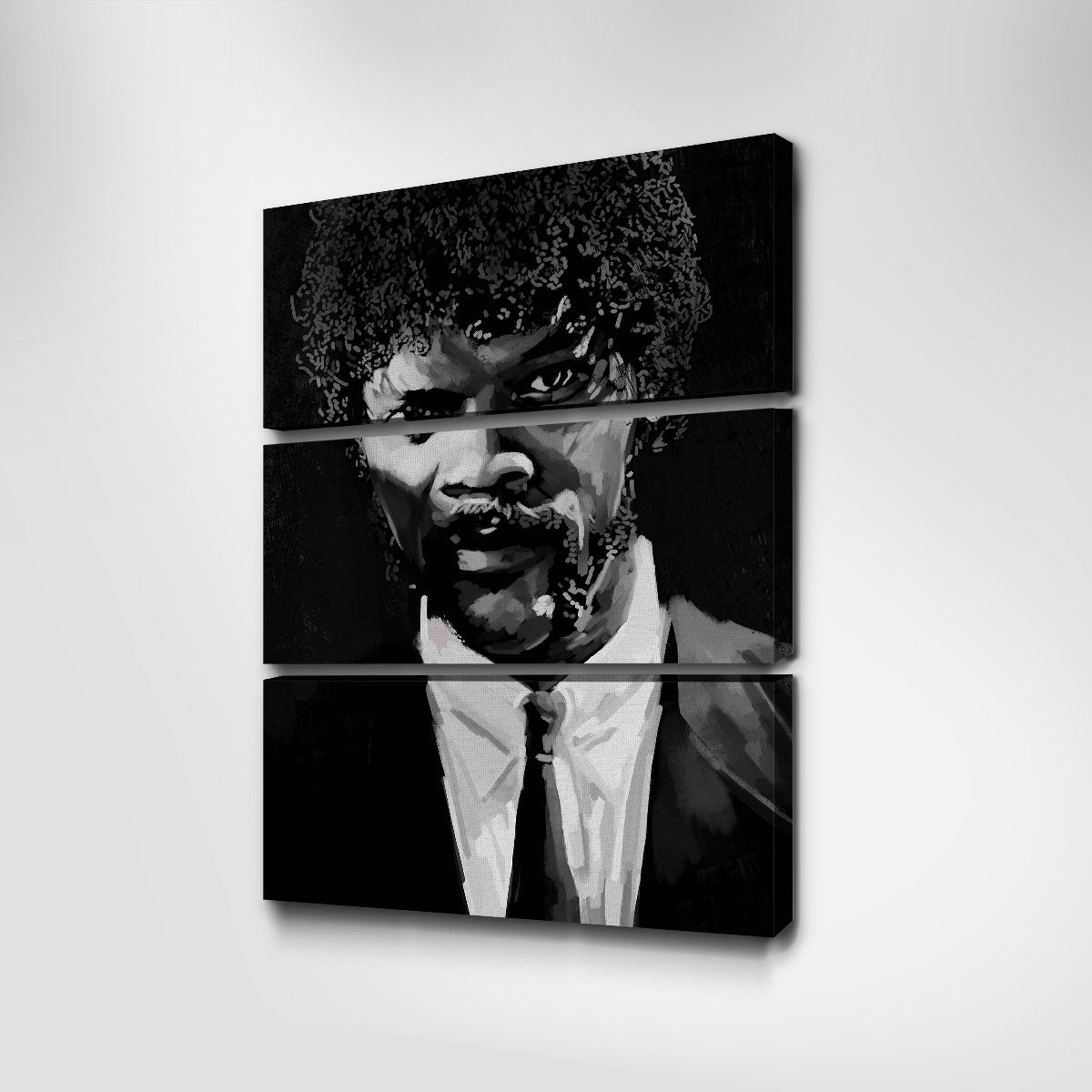 Grayscale Jules Winnfield Wall Art