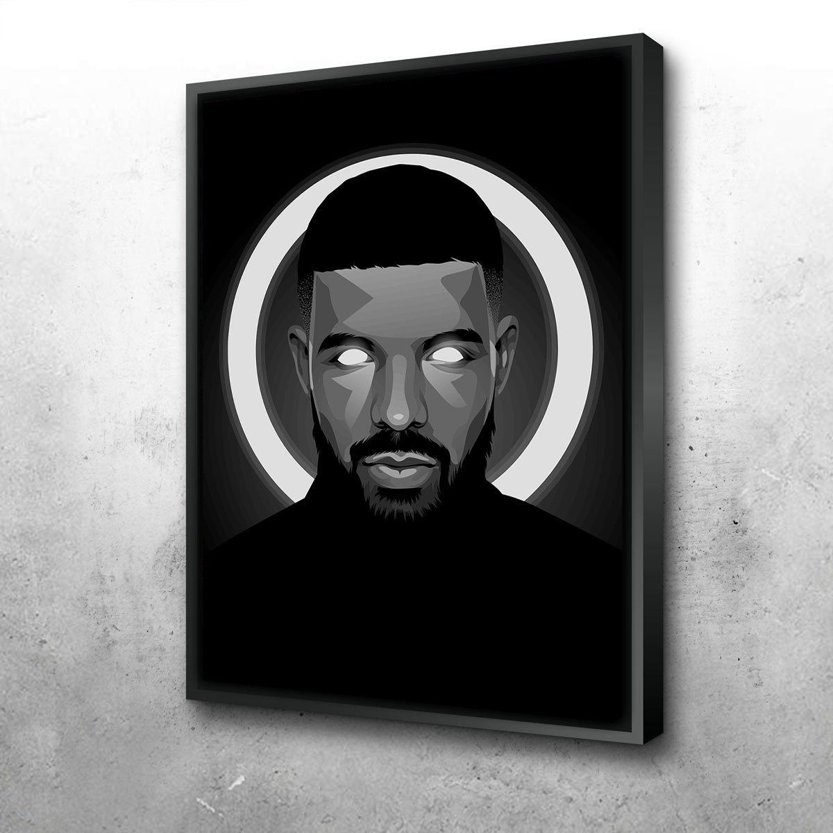 Grayscale Drake Wall Art