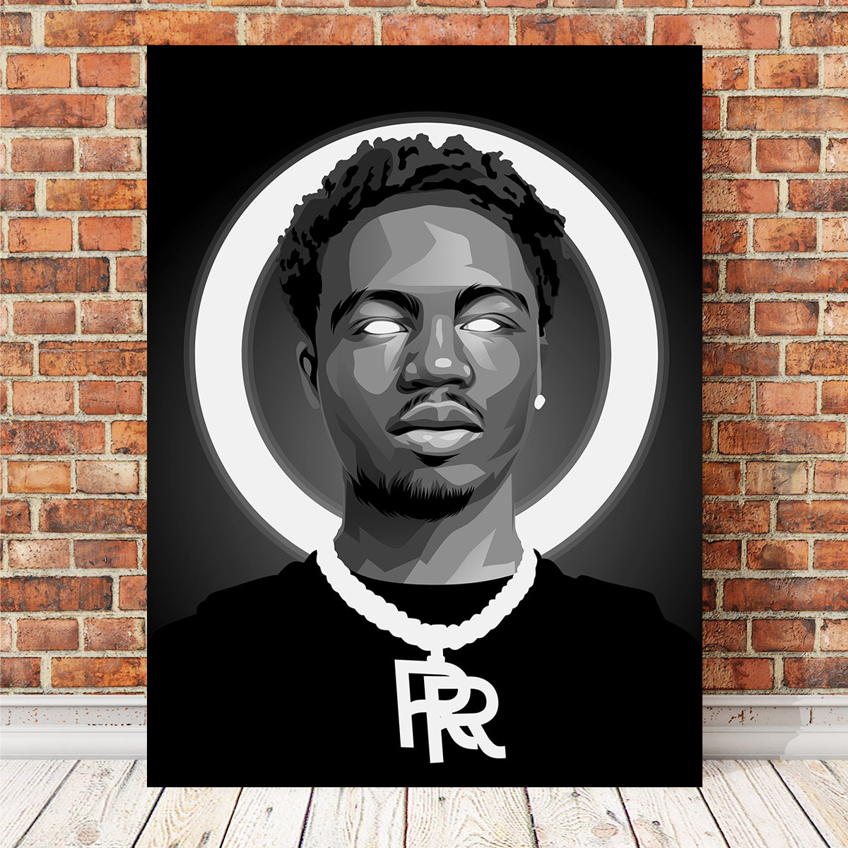 Grayscale Roddy Rich Wall Art